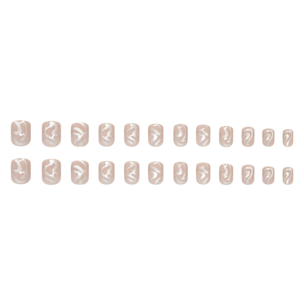 12 Sizes-24 Pcs Press On Nails W2011