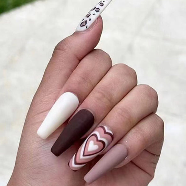 12 Sizes-24 Pcs Press On Nails W122