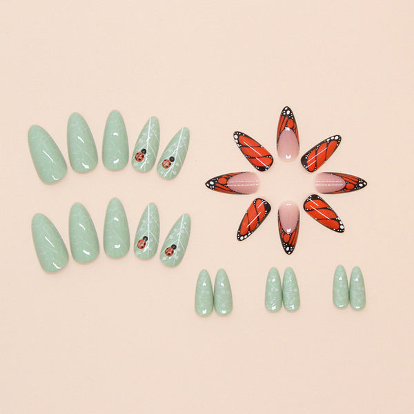 12 Sizes-24 Pcs Press On Nails W1759