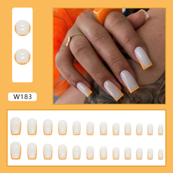 12 Sizes-24 Pcs Press On Nails W183