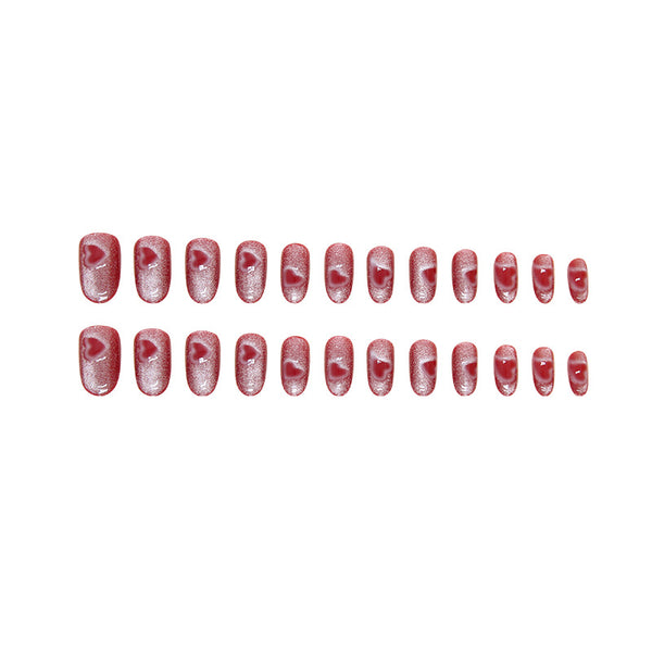 12 Sizes-24 Pcs Press On Nails W1525