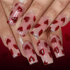 12 Sizes-24 Pcs Press On Nails C1475
