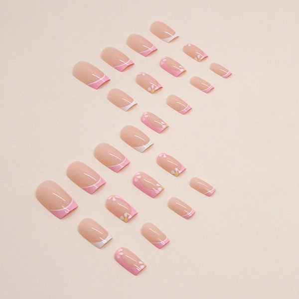 12 Sizes-24 Pcs Press On Nails W1221