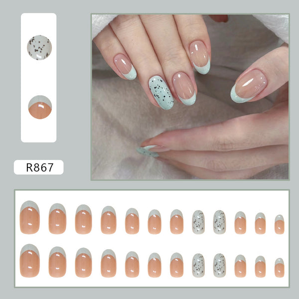 12 Sizes-24 Pcs Press On Nails R867