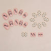 12 Sizes-24 Pcs Press On Nails K003