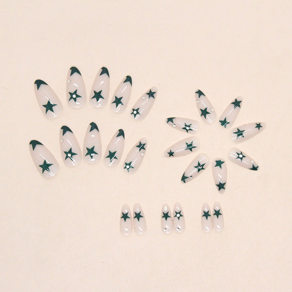 12 Sizes-24 Pcs Press On Nails Z708