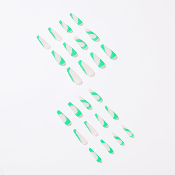 12 Sizes-24 Pcs Press On Nails JP1152
