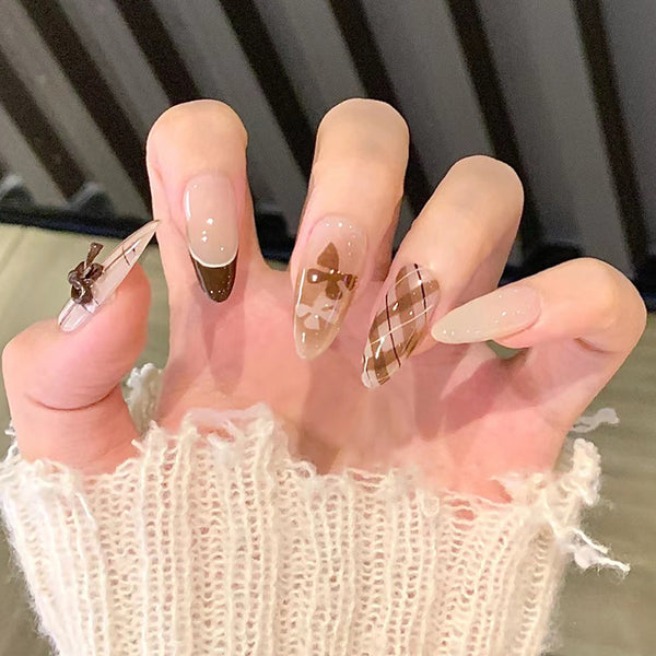 12 Sizes-24 Pcs Press On Nails Z994