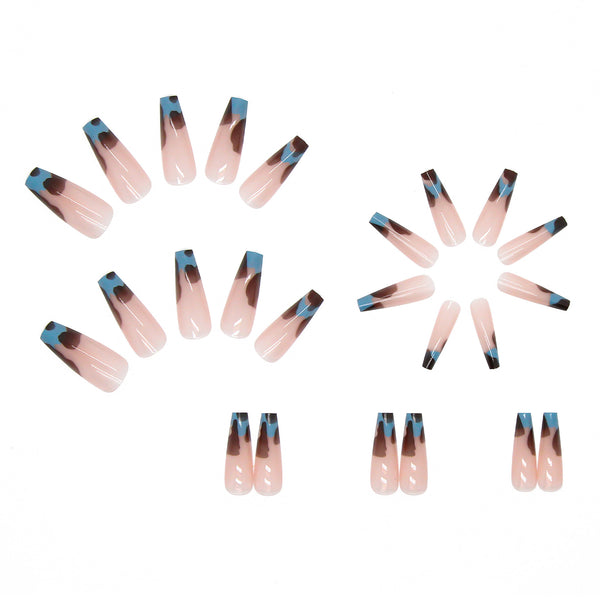 12 Sizes-24 Pcs Press On Nails W069