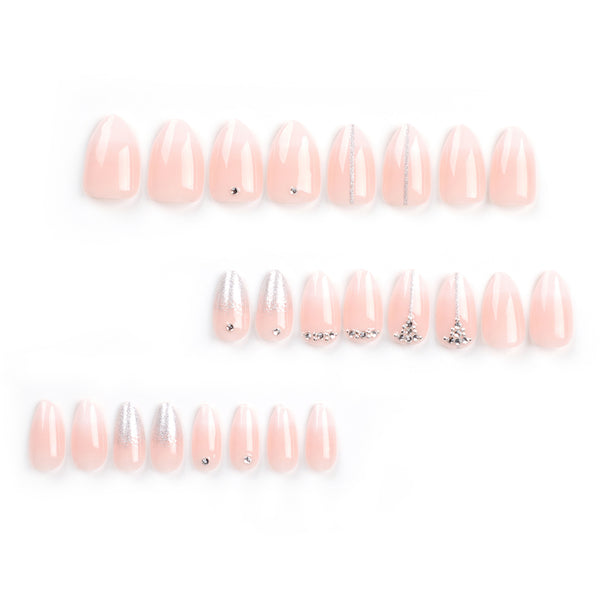 12 Sizes-24 Pcs Press On Nails JP2847