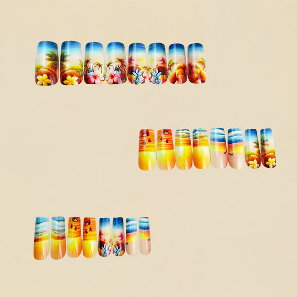 12 Sizes-24 Pcs Press On Nails Y809