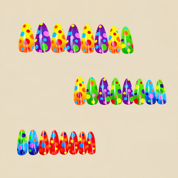 12 Sizes-24 Pcs Press On Nails Y1880