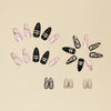 12 Sizes-24 Pcs Press On Nails Y005