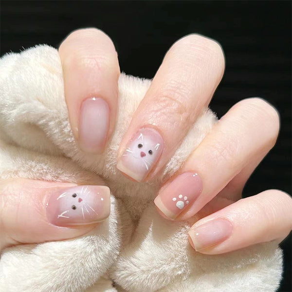 12 Sizes-24 Pcs Press On Nails R861