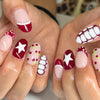 12 Sizes-24 Pcs Press On Nails C1381