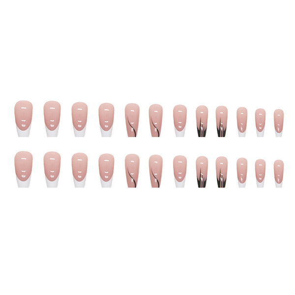 12 Sizes-24 Pcs Press On Nails W465