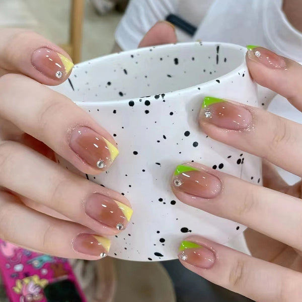 12 Sizes-24 Pcs Press On Nails Z369