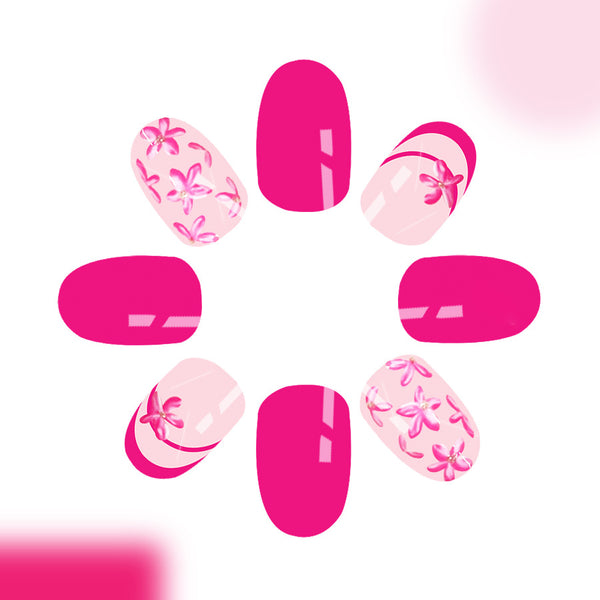 12 Sizes-24 Pcs Press On Nails C948