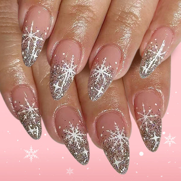 12 Sizes-24 Pcs Press On Nails C1291