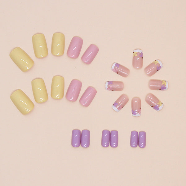 12 Sizes-24 Pcs Press On Nails W1588