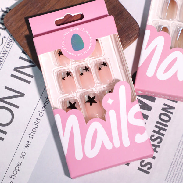 12 Sizes-24 Pcs Press On Nails JL0689