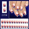 12 Sizes-24 Pcs Press On Nails C1718