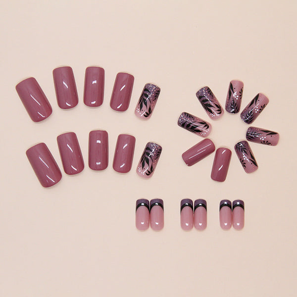 12 Sizes-24 Pcs Press On Nails W1824