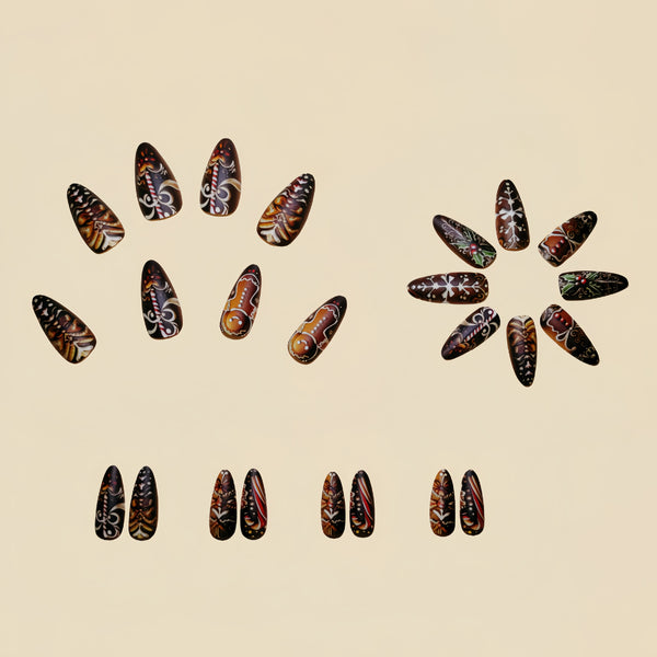 12 Sizes-24 Pcs Press On Nails Y232