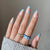 12 Sizes-24 Pcs Press On Nails JP1351