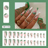 12 Sizes-24 Pcs Press On Nails W1174