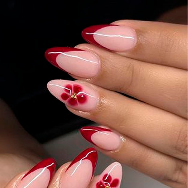 12 Sizes-24 Pcs Press On Nails JP4420