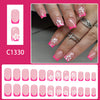 12 Sizes-24 Pcs Press On Nails C1330