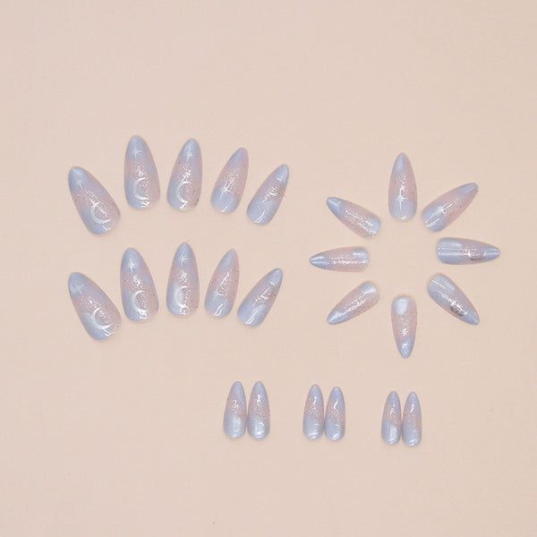 12 Sizes-24 Pcs Press On Nails W1578