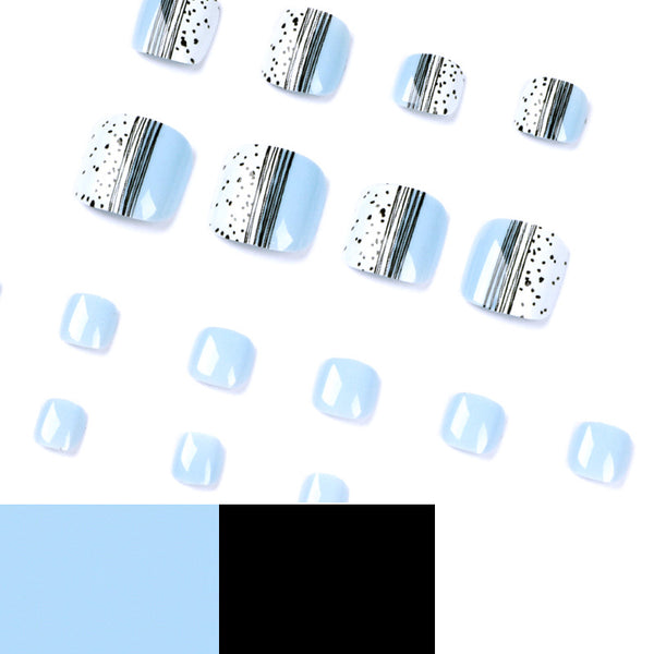 12 Sizes-24 Pcs Press On Nails JP1664