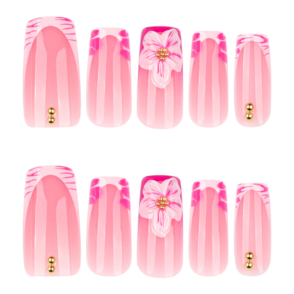 12 Sizes-24 Pcs Press On Nails JP3894