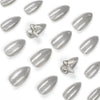 12 Sizes-24 Pcs Press On Nails JP948