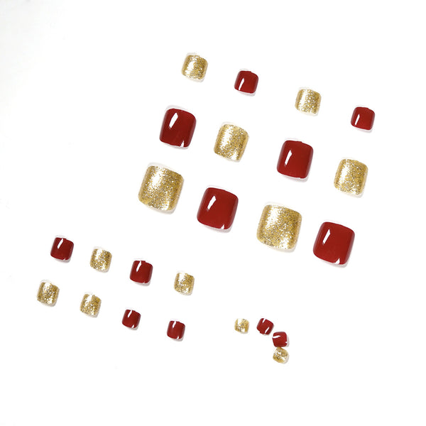 12 Sizes-24 Pcs Press On Nails JP1185