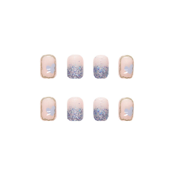 12 Sizes-24 Pcs Press On Nails R593
