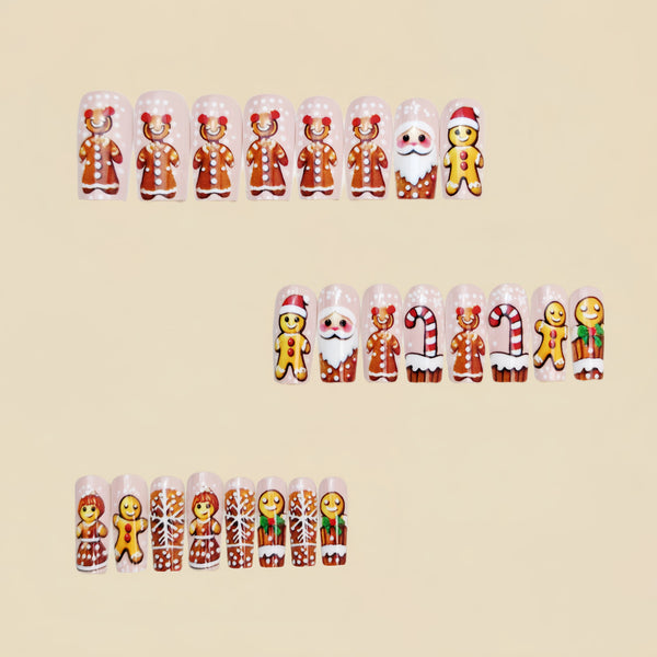 12 Sizes-24 Pcs Press On Nails Y1201