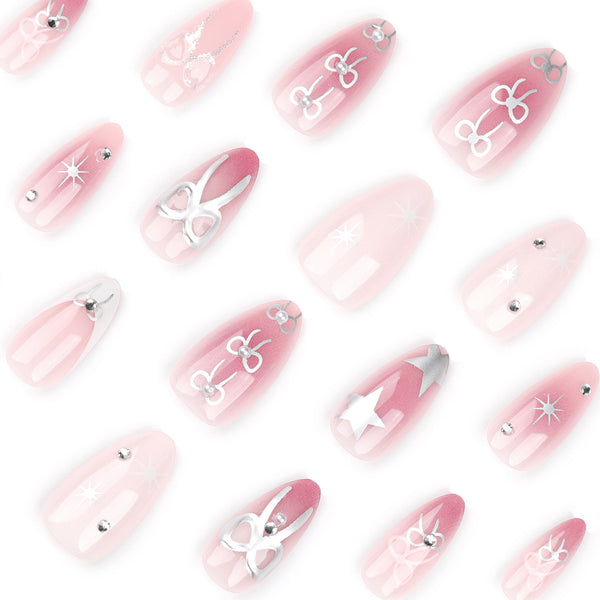 12 Sizes-24 Pcs Press On Nails JP3223