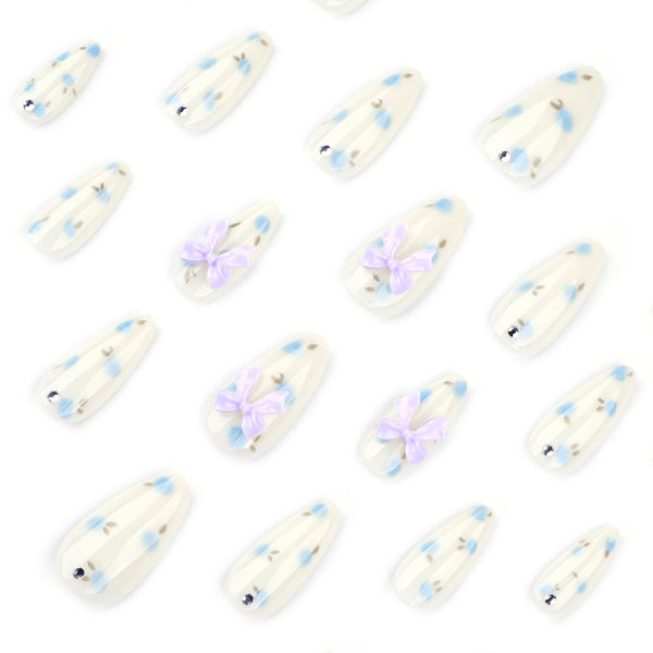 12 Sizes-24 Pcs Press On Nails JP4316