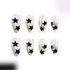 12 Sizes-24 Pcs Press On Nails C492