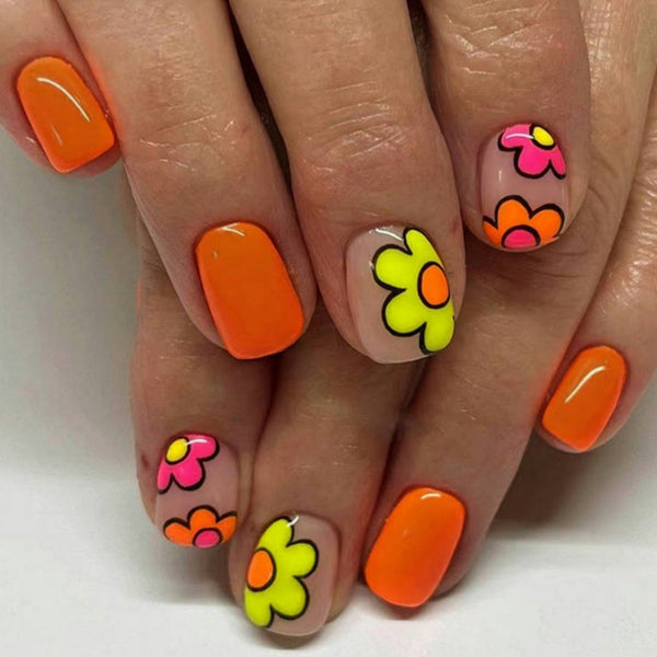 12 Sizes-24 Pcs Press On Nails Y051