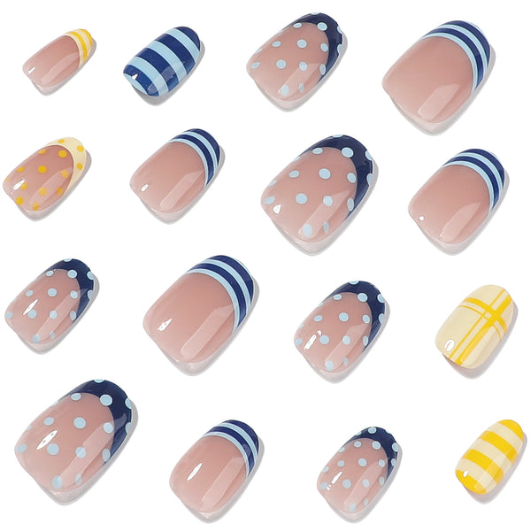 12 Sizes-24 Pcs Press On Nails JP4435