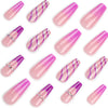 12 Sizes-24 Pcs Press On Nails JP3088