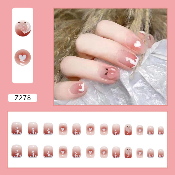 12 Sizes-24 Pcs Press On Nails Z278