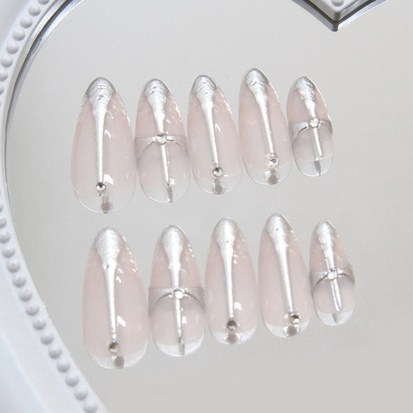 12 Sizes-24 Pcs Press On Nails Z981
