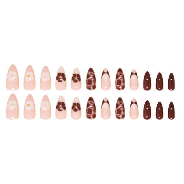 12 Sizes-24 Pcs Press On Nails Z958