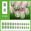 12 Sizes-24 Pcs Press On Nails C1581
