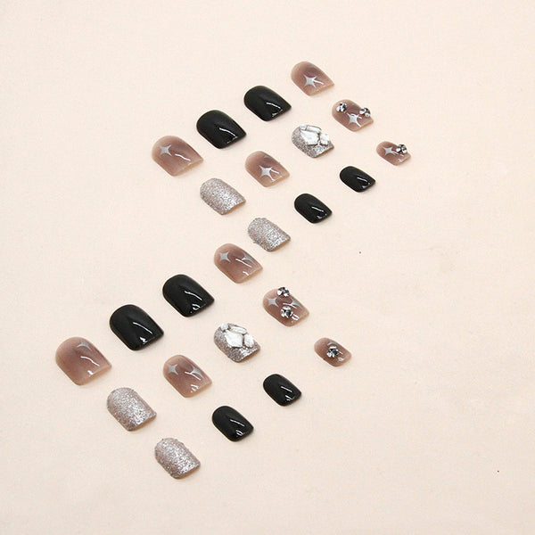 12 Sizes-24 Pcs Press On Nails Z599